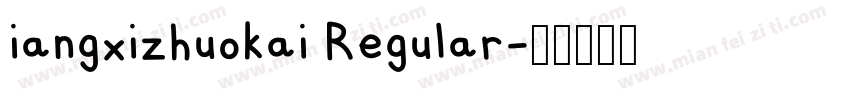 iangxizhuokai Regular字体转换